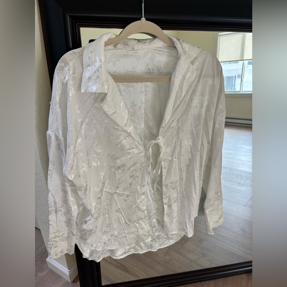 12th Tribe satin blouse